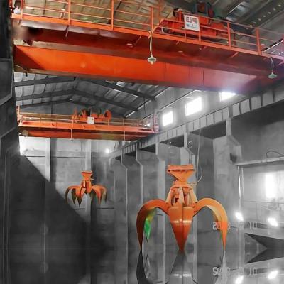 China Workshop Electric Overhead Crane With Grab Garbage Grabbing A7 Working Class for sale