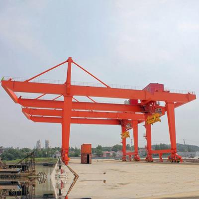 China Rail Mounted Cantilever Gantry Crane Double Girder Mobile Electric Hoist for sale