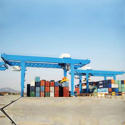 China Rtg Container Lifting Crane Mobile Double Beam With Voltage Lower Protection for sale