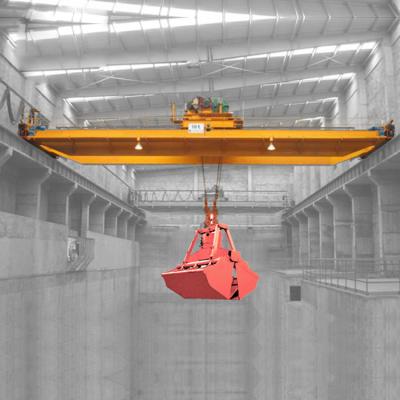 China 36 Ton 103 Ton Bridge Overhead Crane / Electric Double Beam Garbage Crane for sale