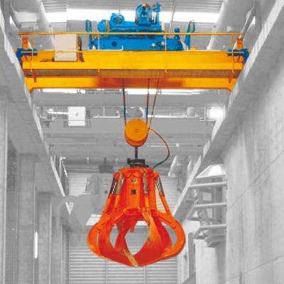 China Garbage Grab Double Girder Overhead Crane Safety 36 Ton 100 Ton Load Capacity for sale