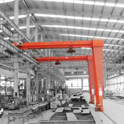 China Single Girder Overhead Travelling Crane / 5T 10T Mini Semi Gantry Crane for sale