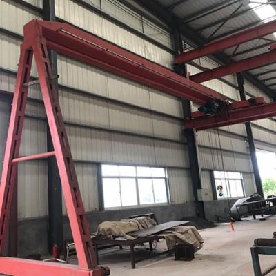 China Electric Semi Gantry Crane Light Duty Semi Single Girder Gantry Crane for sale