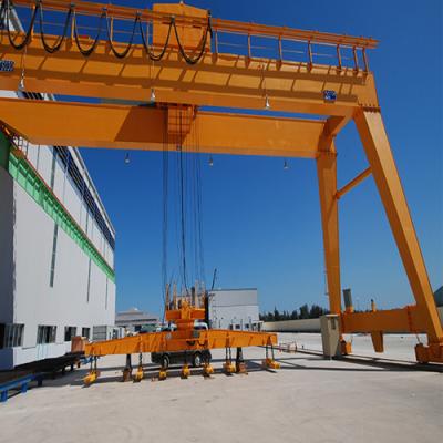 China CE / GOST Single Girder Semi Gantry Crane Outdoor Mobile Rail Mounted for sale