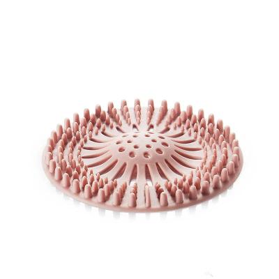 China Durable Hair Catcher Silicone Hair Stopper Durable Shower Drain Covers Easy To Install And Clean Suit For Bathtub And Bathroom Kitchen for sale