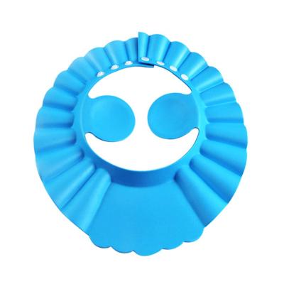 China Sustainable Soft Adjustable Sun Visor Hat Baby Shower Shampoo Bathing Cap Safe Shower Bathing Protective Bath Cap For Toddler,Baby,Kids for sale