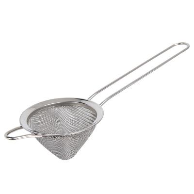 China Cone Shaped Cocktail Strainer Efficient Small Stainless Steel Viable Strainer For Cocktails Tea Herbs Coffee And Fine Mesh Drinks for sale