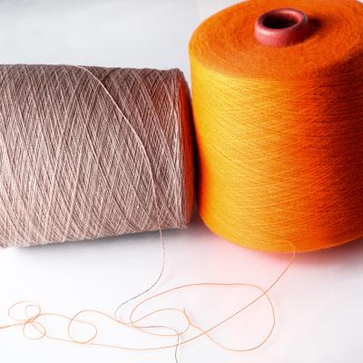 China Anti-pilling 28NM 48NM/2D Blended 95% Cotton 5% Cashmere Dyed Yarn Ring Spun Factory Wholesale for sale