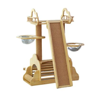 China Viable Wooden Tower Cat Tower from Cat Condo Tower Cat Tree for sale