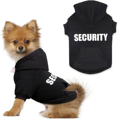 China Sustainable Cute Police Dog Patrol Clothes Custom Stretch Security Guard Uniforms Knitted Hoodie Sweater for sale