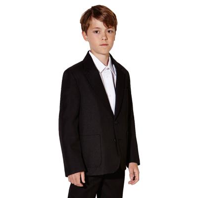 China Luxury Customize Classic Europe-USA School Uniform 3 Pockets Patch Boy School Blazer for sale