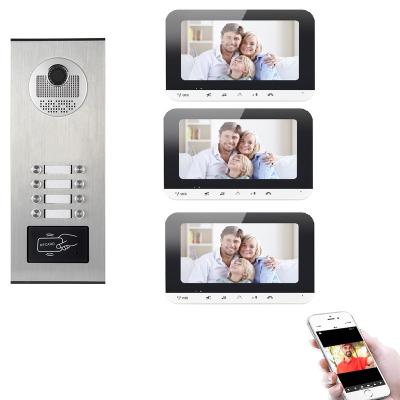 China Smart home system IP wifi night vision waterproof video doorbell,Tuya V90S-660-6 smart app support door phone intercom video buttons for sale