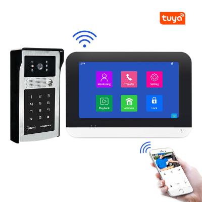 China 7 Inch Screen Wired Villa Security V70MT-M4 Video Door Phone Video Intercom Cheap Price for sale