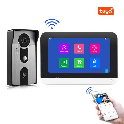 China Home Apartment Vila Hotels HD de Chambre 7 video intercom button sensor wifi 4 wire intercom doorbell supplier thumb intervideo system tuya for sale