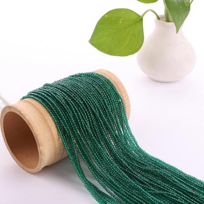 China Jewelry Making At Wholesale Price 2mm Glass Beads Size Green Spinel Bead for sale