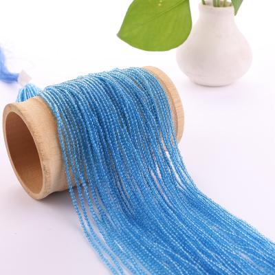 China Jewelry Making 2mm High Quality Rondelle Faceted Glass Beads For Jewelry Making Seed Beads Blue Crystals Bulk Wholesale for sale