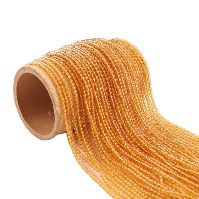 China Jewelry making 2021 hot-sale size 2mm natural light peach spinel feceted round beads 37CM for sale