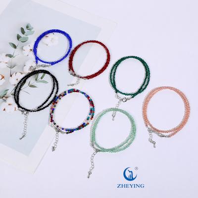 China Fashion TRENDY Jewelry 3MM Natural Glass Beads For Jewelry Making Crystal Decoration Loose Beads Gemstones Buy for sale