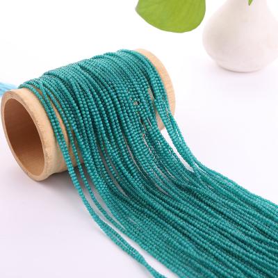 China Factory Wholesale DIY Bracelet Emerald Crystal Beads Glass Beads 2mm Loose Round Beads For Jewelry for sale