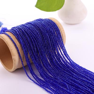 China Jewelry Making 2mm 2.5mm 3mm Natural Sapphire Spinel Gemstone Faceted Loose Round Beads For Jewelry Making for sale