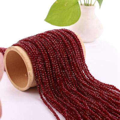 China DIY Bracelet Faceted Hydro Beads Wholesale Small Spinel Beads 3mm Siam Beads for sale