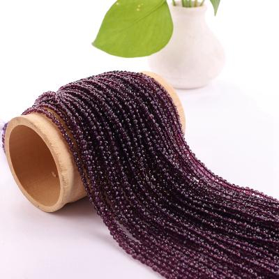 China Wholesale 3mm DIY Bracelet Rondelle Faceted Glass Beads Amethyst Hydraulic Beads Bracelet for sale