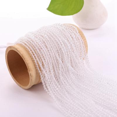 China Wholesale 3mm DIY Bracelet Rondelle Faceted White Glass Beads Tourmaline Beads Bracelet for sale