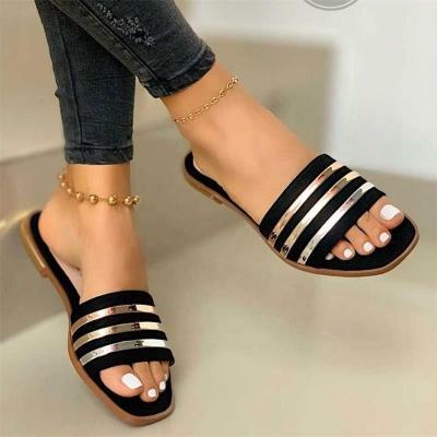 China Fashion Trend UNIQUE Fashion DM UNIQUE Formal Explosive Logo Slip On Formal Women Sandals Shoes Summer Outdoor Slippers for sale