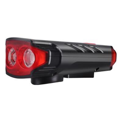 China New Pearl Hot Sale 220lm Upside Dual T6 Portable Lamp Ip4 Rechargeable Led Bicycle Light for sale