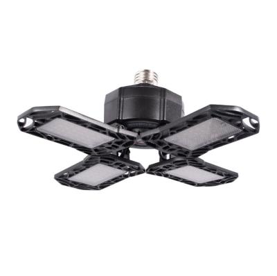 China Industrial High Explosive Four-leaf LED Bay Light 100W Pressure Screw Chandelier Bend Sensor Garage Light Deformation for sale