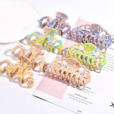 China Simple Decoration Acetate Claw The Big Cut Acetic Acid Hair Accessories Fantasy Sweet Mermaid Hair Claw for sale