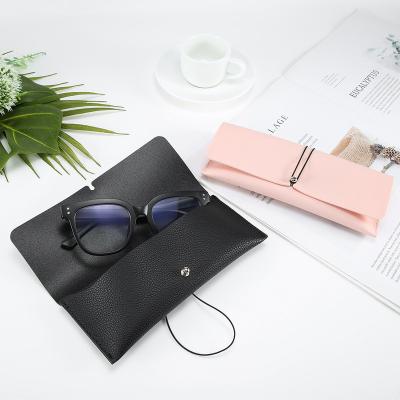 China 2021 Custom Made Sunglasses Portable Leather Glass Case Luxury Packing Fashion Sunglasses Box Wholesale for sale