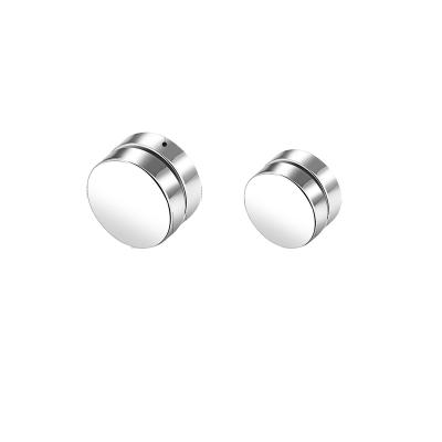 China TRENDY Mens Stud Magnetic Earring Stainless Steel Non Piercing No Hole Earring for sale