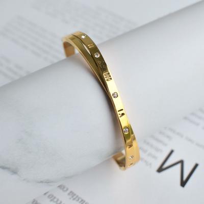 China CLASSIC Roman numeral bracelet gold contracted fashion design bracelet temperament 100 to play the role of hand for sale