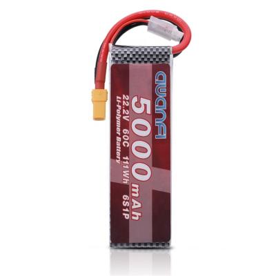 China Toys Factory Price 22.2v 5000mah Xt90 Plug Lipo Battery Pack For Rc Toys Car Boat Truck for sale