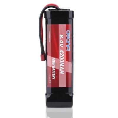 China Toy Maker Supplier Custom 8.4v 4200mah Nimh Flat Rechargeable Battery with Deans Plug for Most 1/10 Scale RC Car for sale