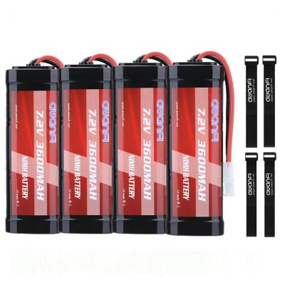 China AWANFI 4PCS 7.2V 3600mAh Ni-MH Battery Pack Tamiya Plug For RC Car Truck Traxxas LOSI HPI for sale