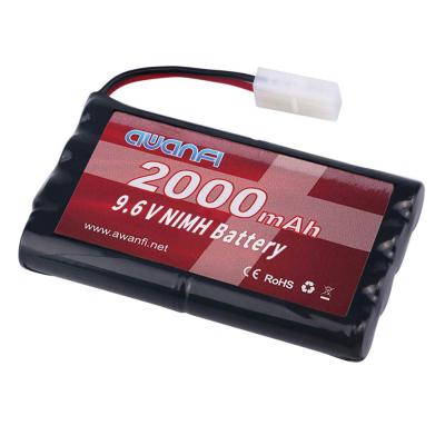 China Hot Toys Factory Sale High Capacity 9.6v 2000mah High Power RC Car Battery with Tamiya Connector for RC Car for sale