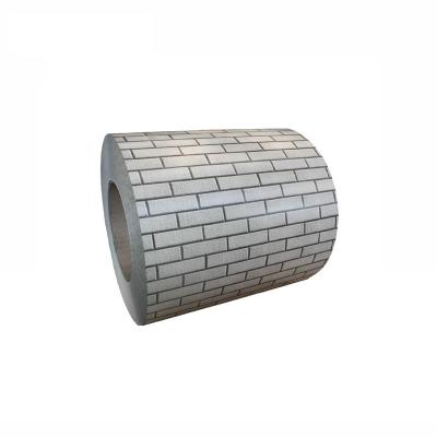 China Modern Brick Pattern PPGI Prepainted Galvanized /Flat Steel Coil For Wall Design Fashion for sale