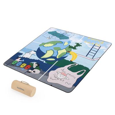 China Original Outdoor Portable Foldable Extra Large Fabric Naturehike Pattern Beach Picnic Blanket Brushed Camping Mat for sale