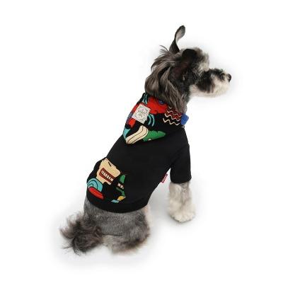 China 2021 Luxury Red Black Cute Dog Clothes Casual Christmas Designer Viable Pet Apparel for sale