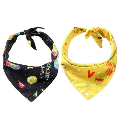 China Personalized Accept Customized Lpersonalized Dog Bandana Collar Printed Pet Scarf for sale