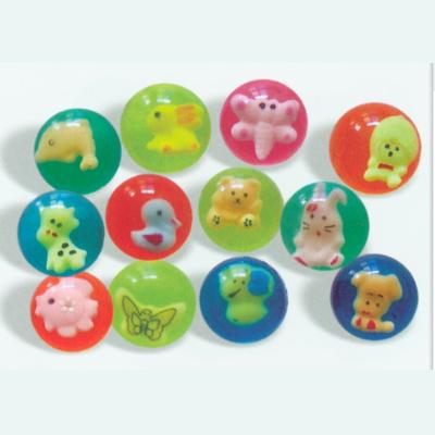 China Soft Toy High Quality Inside Mixed Animal Toys Rubber Bouncing Balls for sale