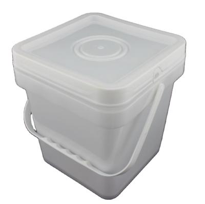 China Freshness Preservation Standard 8 Liter Volume PP Plastic Bucket With Handle And Lid Suitable For Foods for sale