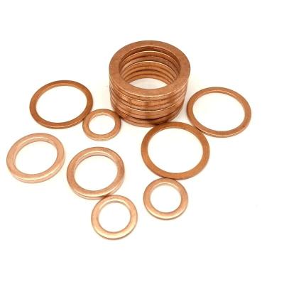 China Hot Selling Thickened Copper Gasket Standard Size Copper Ring Gasket Table Copper Gasket Manufacturers Sealing for sale