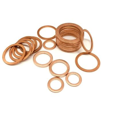 China China Made Metal Gasket Stamped Metric Automotive Copper Gasket Copper Gasket Pressure Resistant Metal Screw Copper Gasket for sale