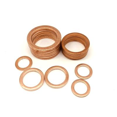 China Custom factory price stamping copper gasket seal ring thickened ring gasket fuel injector fuel injector copper gasket manufacturer for sale