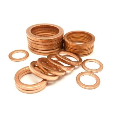 China Gasket OEM Custom Thickened Meson Sheet Good Quality Copper Gasket Hydraulic Copper Gasket for sale