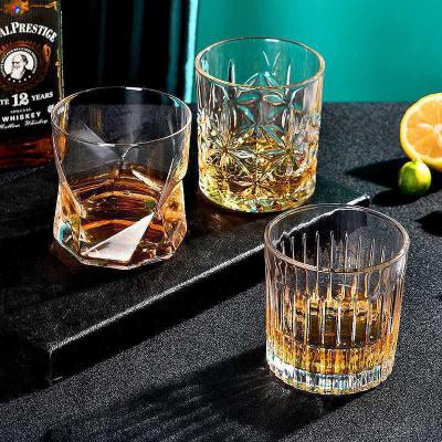 China New Hot Sale Classic/Postmodern Amazon Stocked Diamend Custom Wine Glasses Led Fee Crystal Whiskey Glasses Whiskey Tumbler Wine Glass Whiskey Glass for sale