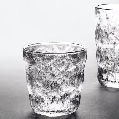 China Wine Glass More Viable Pattern Lace Frosted Texture Whiskey Glass Beer Household Office Bar Drinking Glass Cup for sale